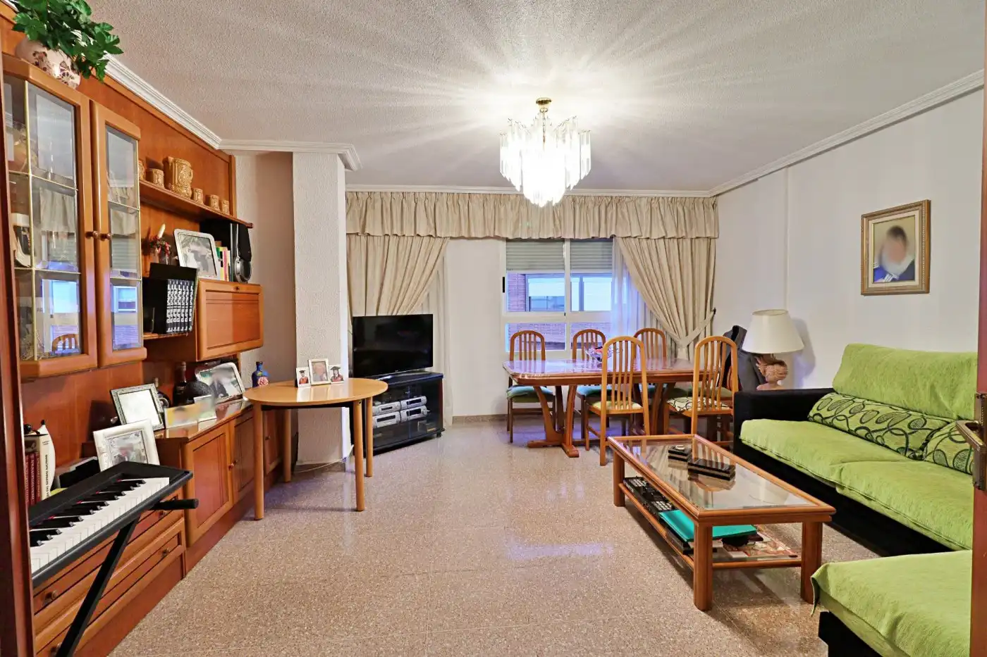 Sala de estar de Piso en venta en Elche / Elx con Balcón