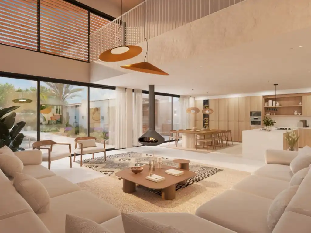 Sala de estar de Casa adosada en venta en Ses Salines con Aire acondicionado, Jardín privado y Terraza
