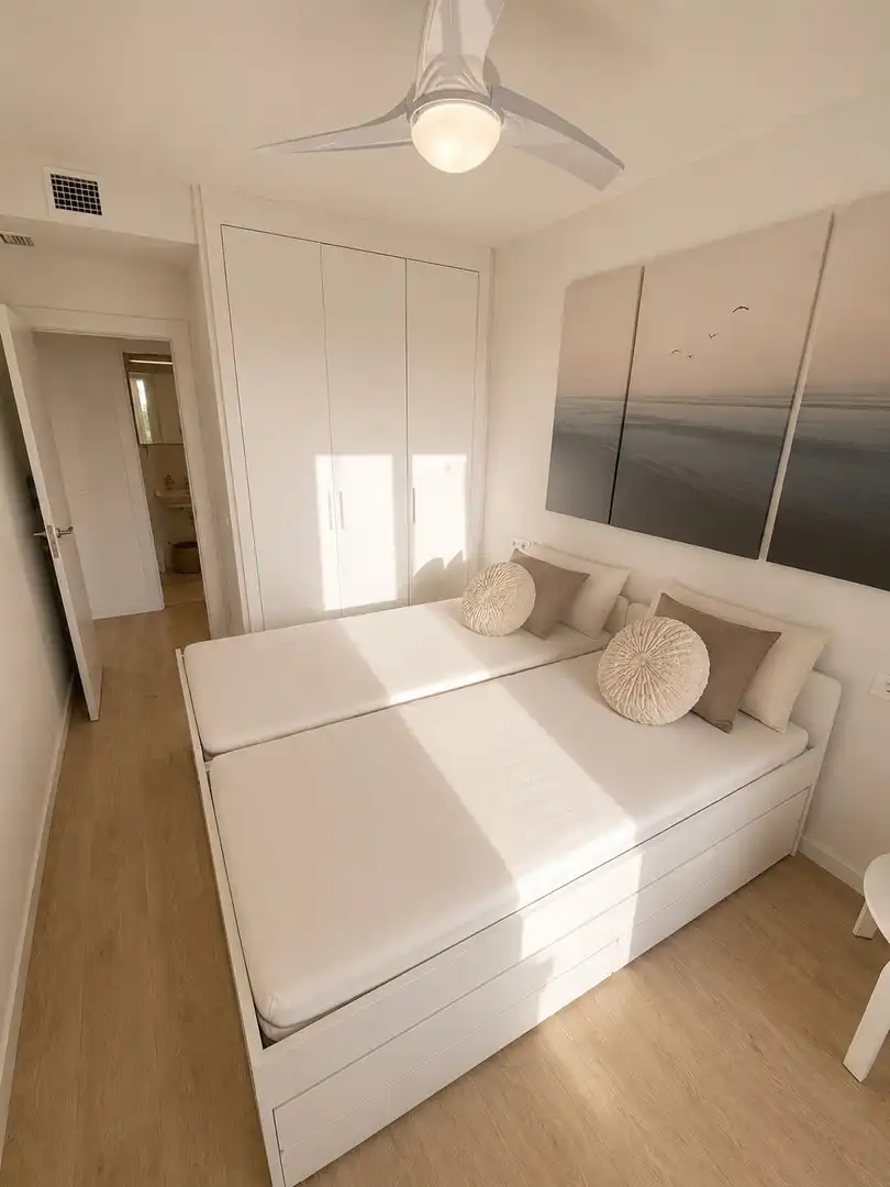 Bedroom of Apartments for rent in Marbella  with Air Conditioner, Heating and Terrace