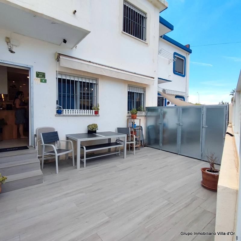 Terrassa de Casa adosada de lloguer en Dénia amb Aire condicionat, Calefacció i Moblat