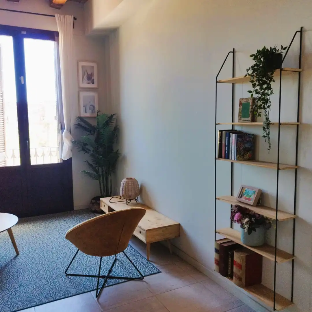 Living room of Flat for rent in Barcelona  with Air Conditioner, Heating and Furnished
