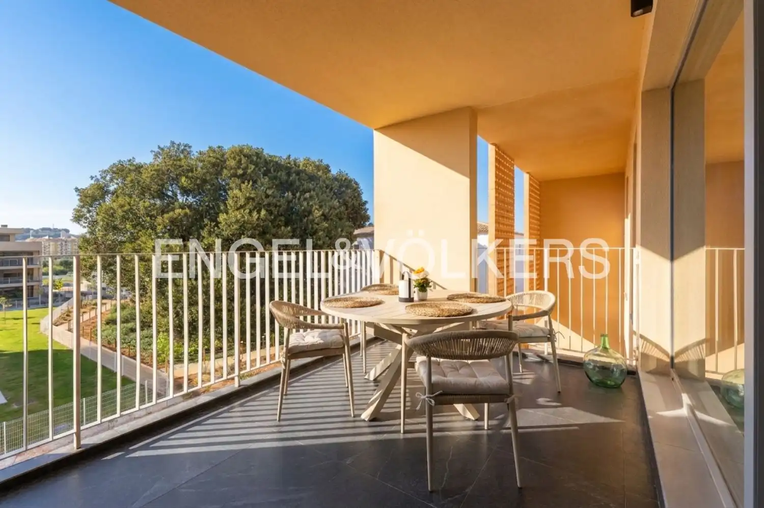 Terrasse von Wohnung zur Miete in Dénia mit Klimaanlage, Heizung und Privatgarten