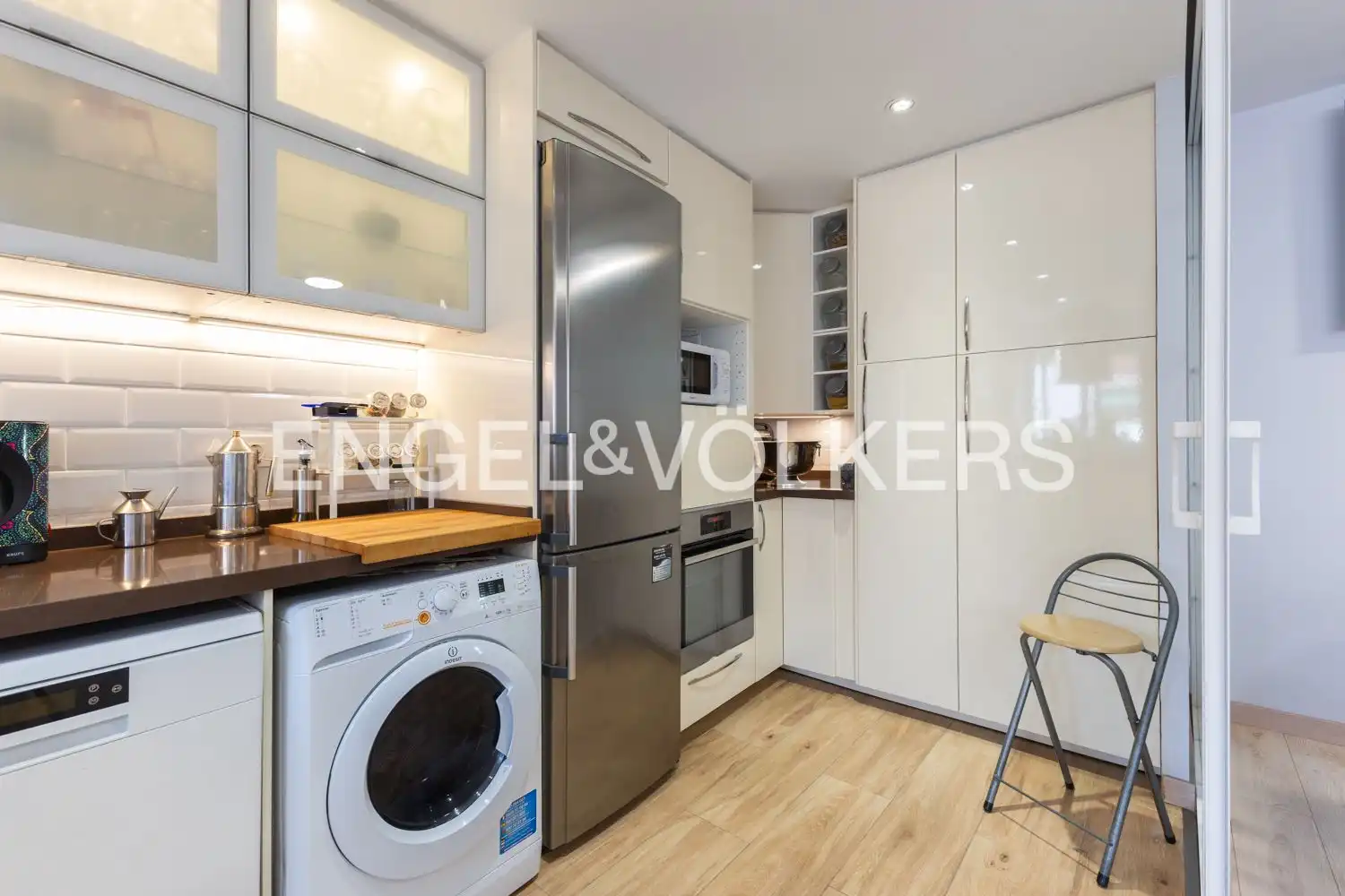 Kitchen of Flat for rent in Valencia  with Air Conditioner and Heating