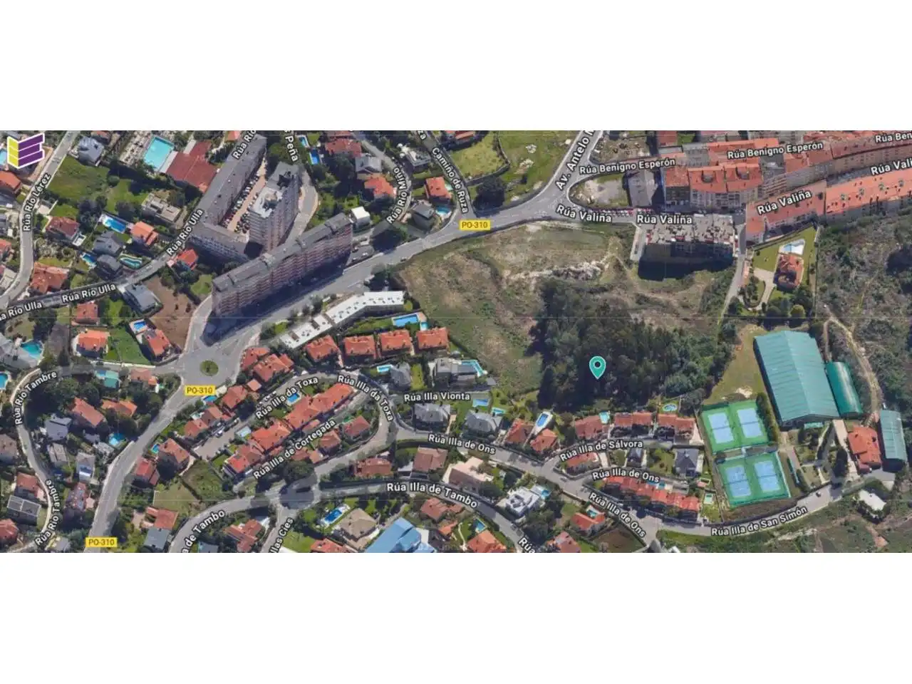 Vista exterior de Residencial en venta en Poio