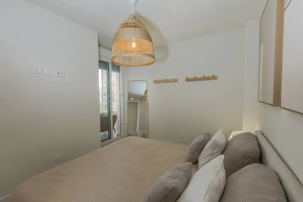 Bedroom of Apartments for rent in Jávea / Xàbia  with Air Conditioner, Storage room and Sauna