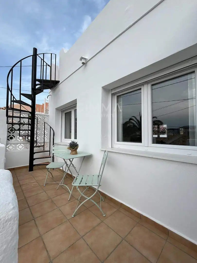 Terraza de Casa adosada de alquiler en L'Alfàs del Pi con Aire acondicionado, Terraza y Piscina