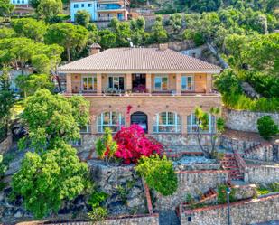 Exterior view of House or chalet for sale in Santa Cristina d'Aro  with Air Conditioner, Heating and Private garden