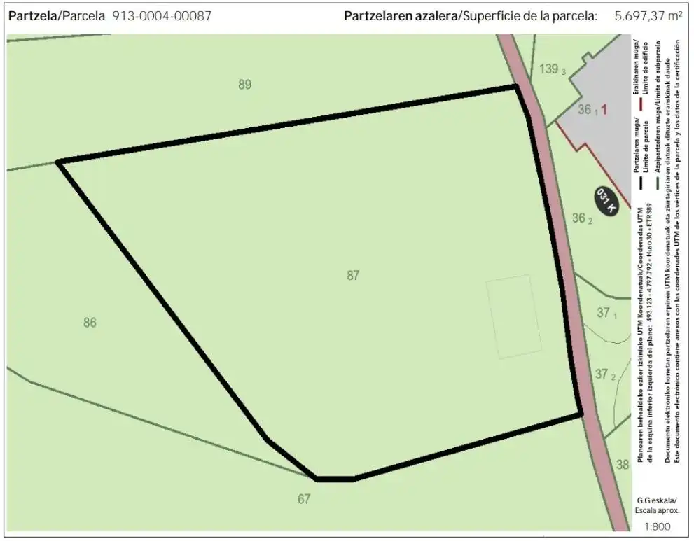 Rural land for sale in Zierbena, imagen 6