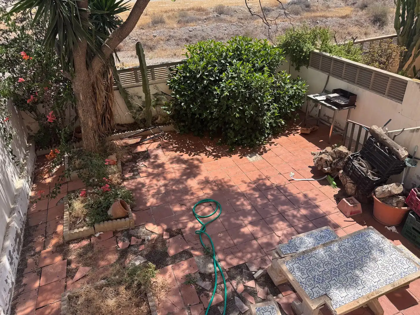 Garden of Detached homes for sale in Roquetas de Mar  with Air Conditioner, Terrace and Storage room