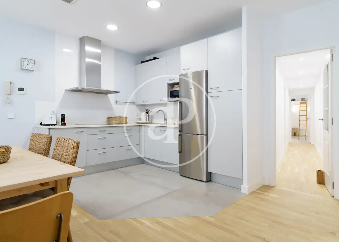 Kitchen of Flat for rent in Madrid  with Air Conditioner, Heating and Furnished