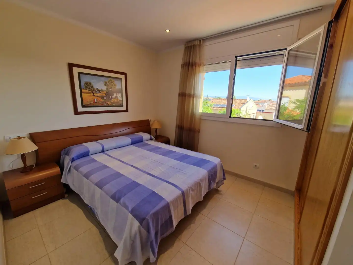 Schlafzimmer von Einfamilien-Reihenhaus zum Verkauf in Mont-roig del Camp mit Privatgarten, Terrasse und Möbliert