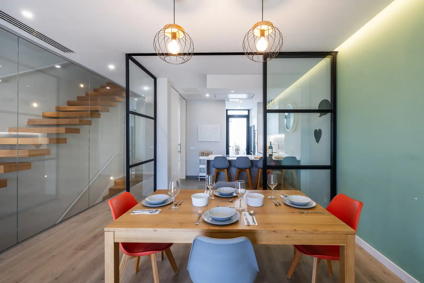 Dining room of Houses for sale in Las Palmas de Gran Canaria  with Parquet flooring, Terrace and Furnished