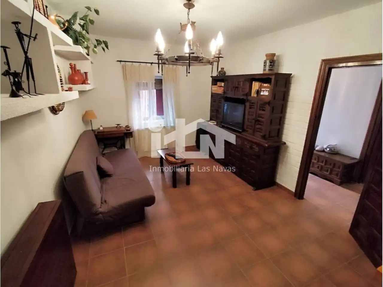 Sala de estar de Casa o chalet en venta en Las Navas del Marqués  con Calefacción y Terraza