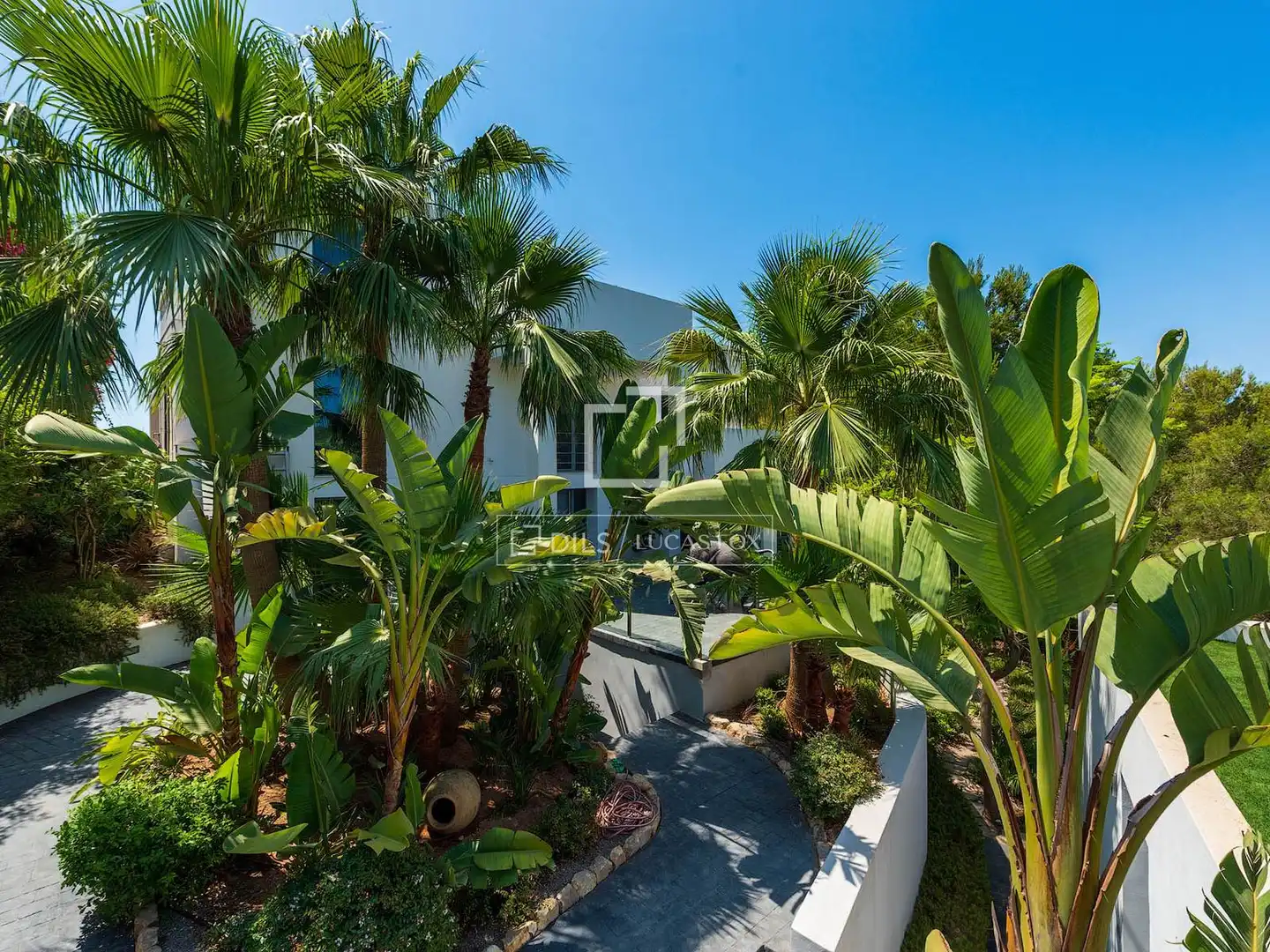 Vista exterior de Casa o chalet en venta en Santa Eulària des Riu con Aire acondicionado, Calefacción y Jardín privado