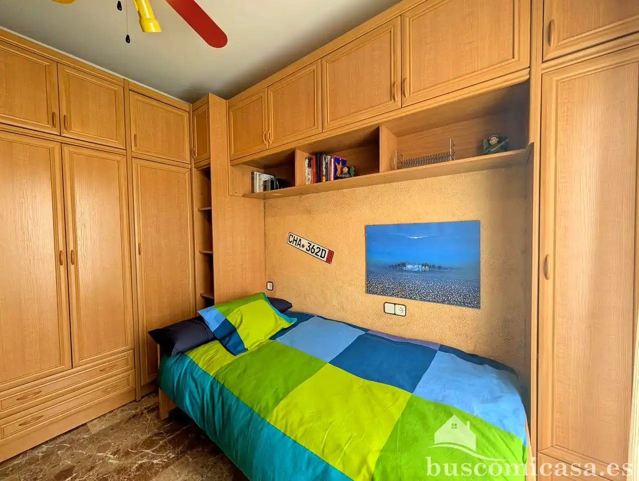 Schlafzimmer von Wohnung zur Miete in Linares mit Klimaanlage, Terrasse und Möbliert