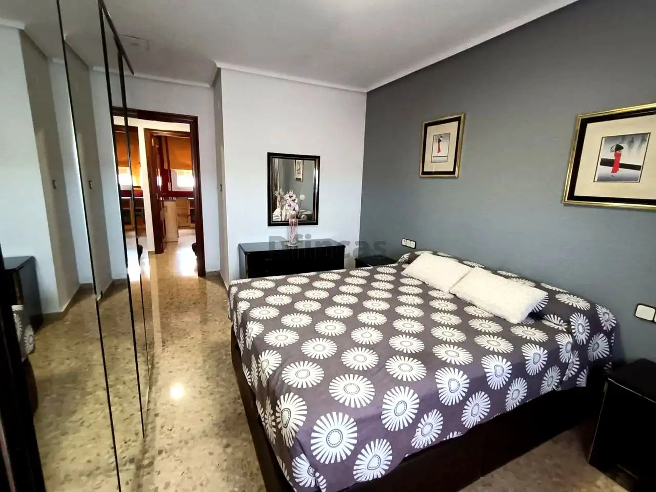 Schlafzimmer von Wohnung zur Miete in Teruel mit Heizung, Terrasse und Möbliert
