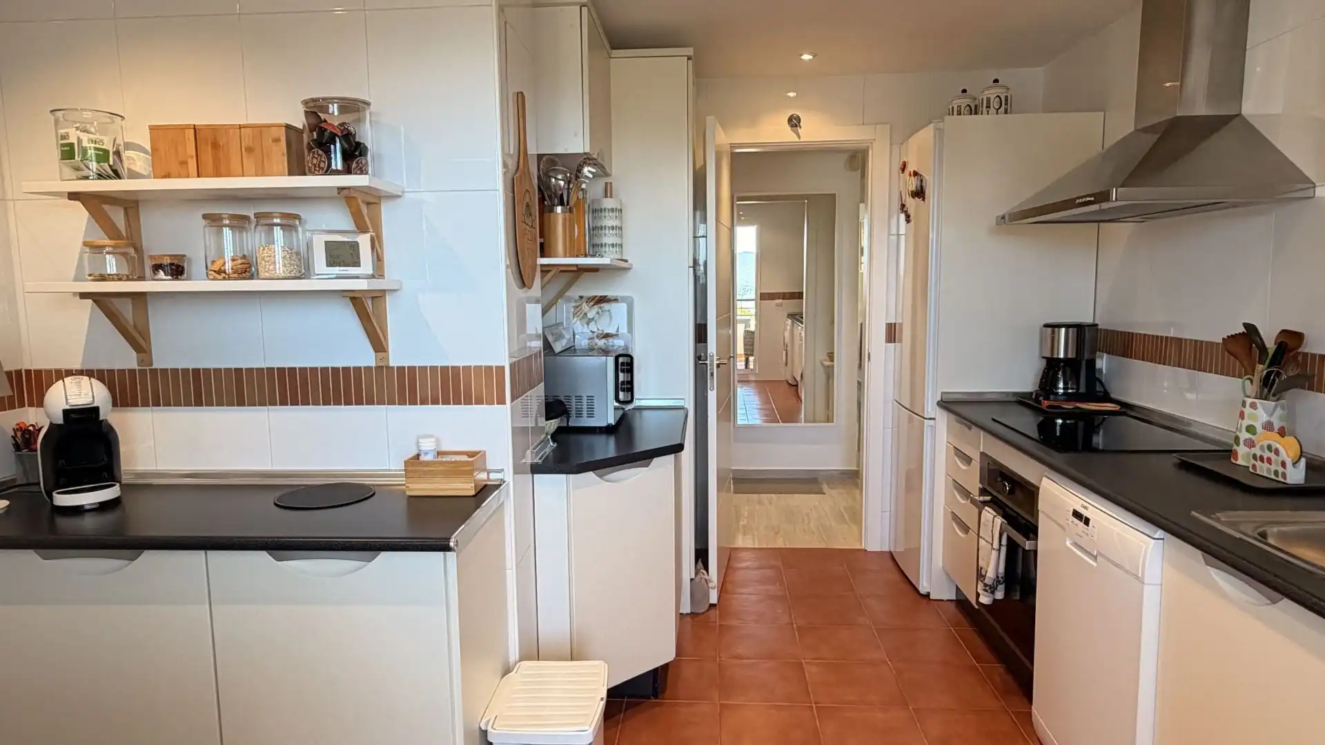 Cocina de Apartamento en venta en Alhaurín El Grande con Aire acondicionado, Trastero y Piscina
