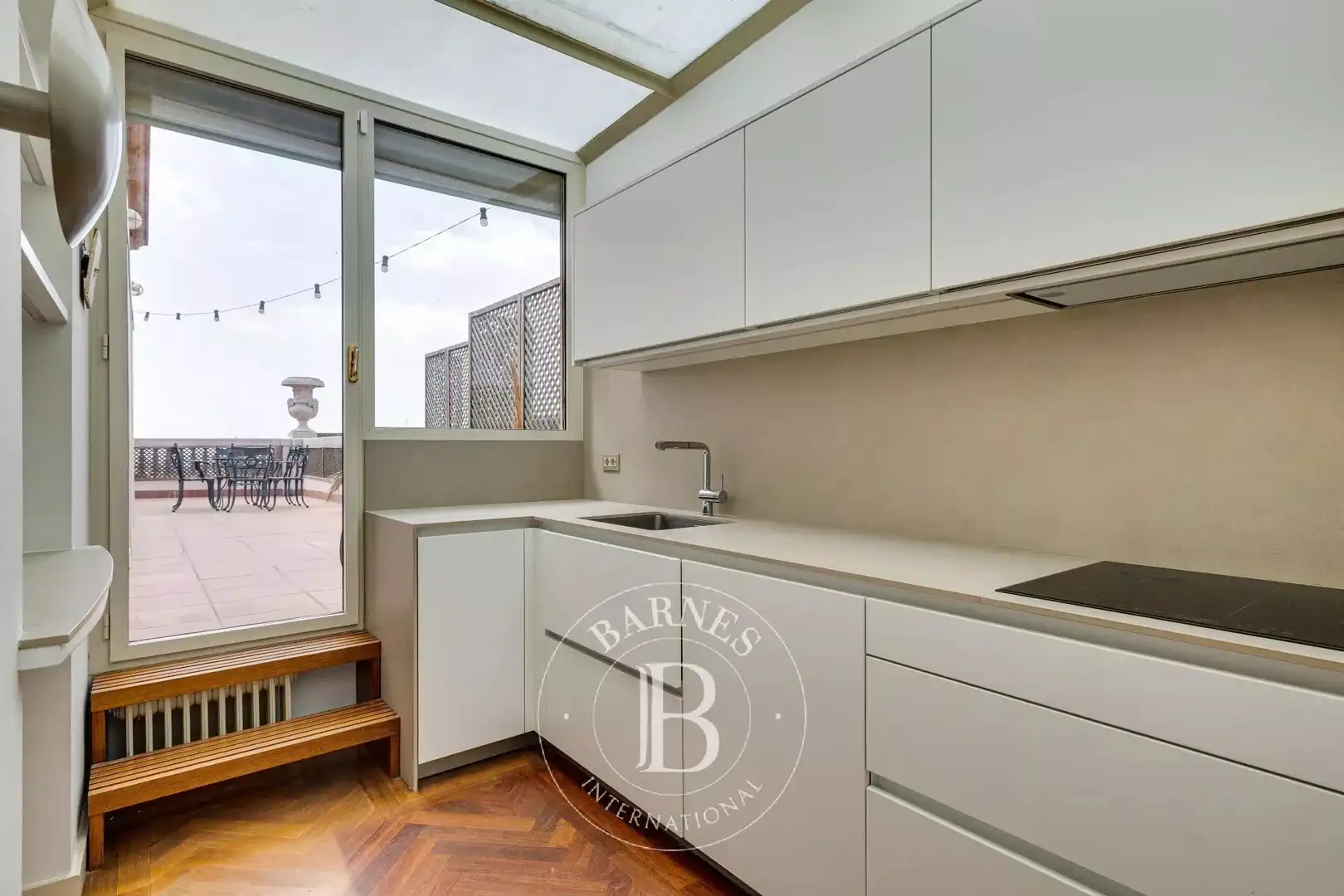 Küche von Wohnung zur Miete in Barcelona mit Klimaanlage, Heizung und Terrasse