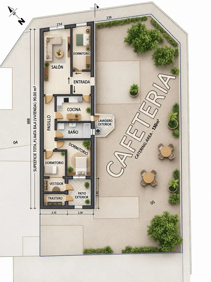 Garden of Flat for sale in Maó ciutat