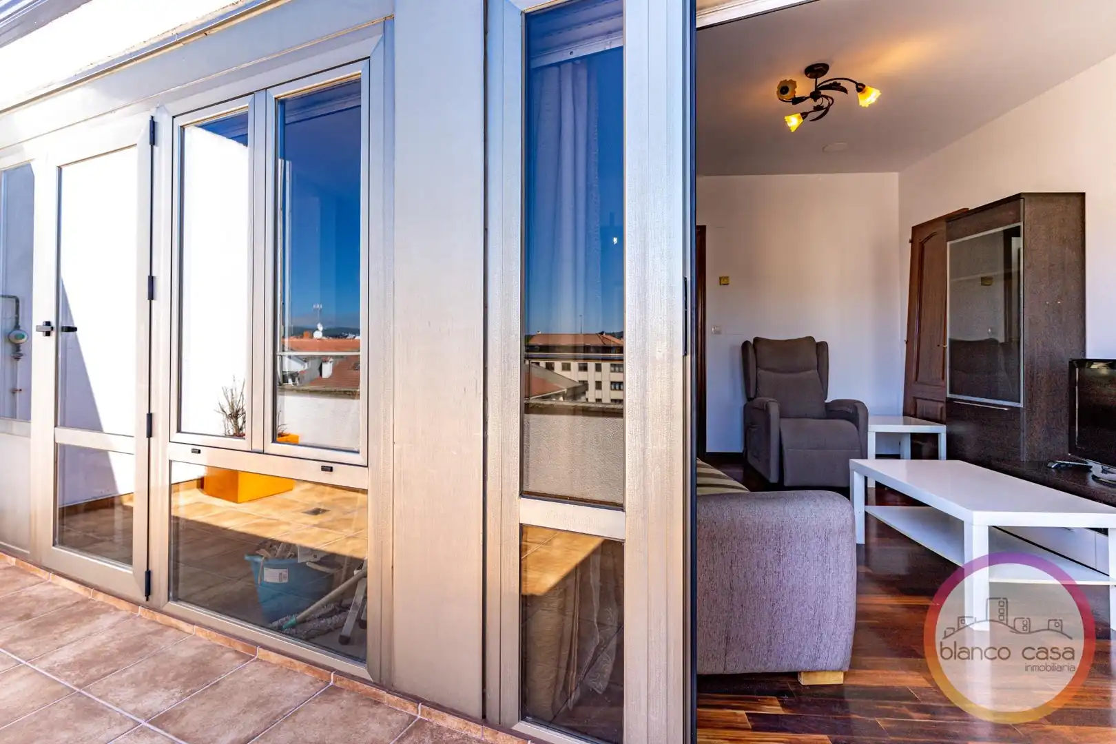 Balcony of Flat for sale in Carballo  with Heating, Terrace and Storage room
