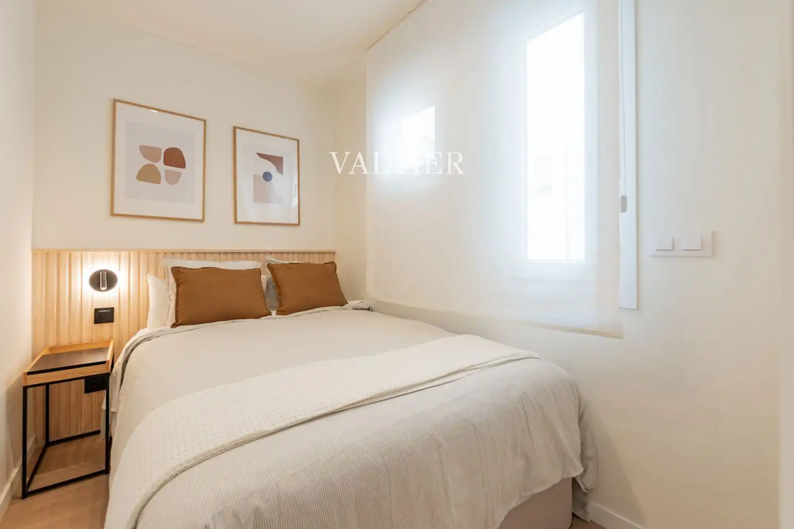 Schlafzimmer von Wohnung zur Miete in Madrid mit Klimaanlage, Heizung und Terrasse