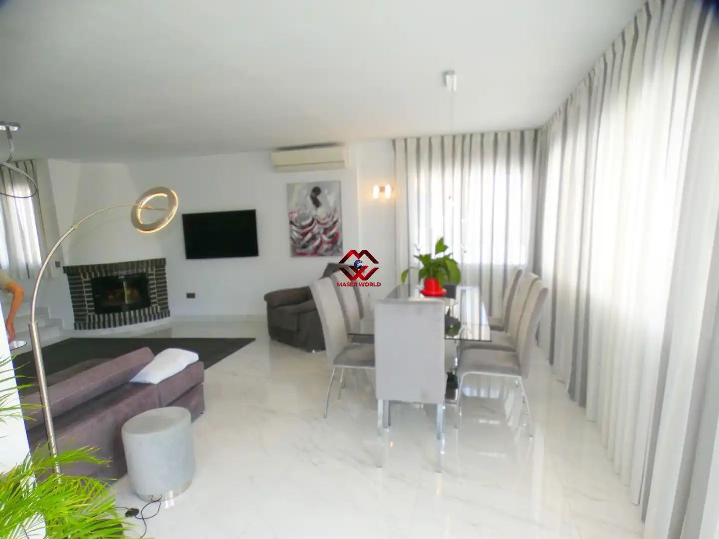 Sala d'estar de Casa o xalet en venda en Mazarrón amb Aire condicionat, Calefacció i Terrassa