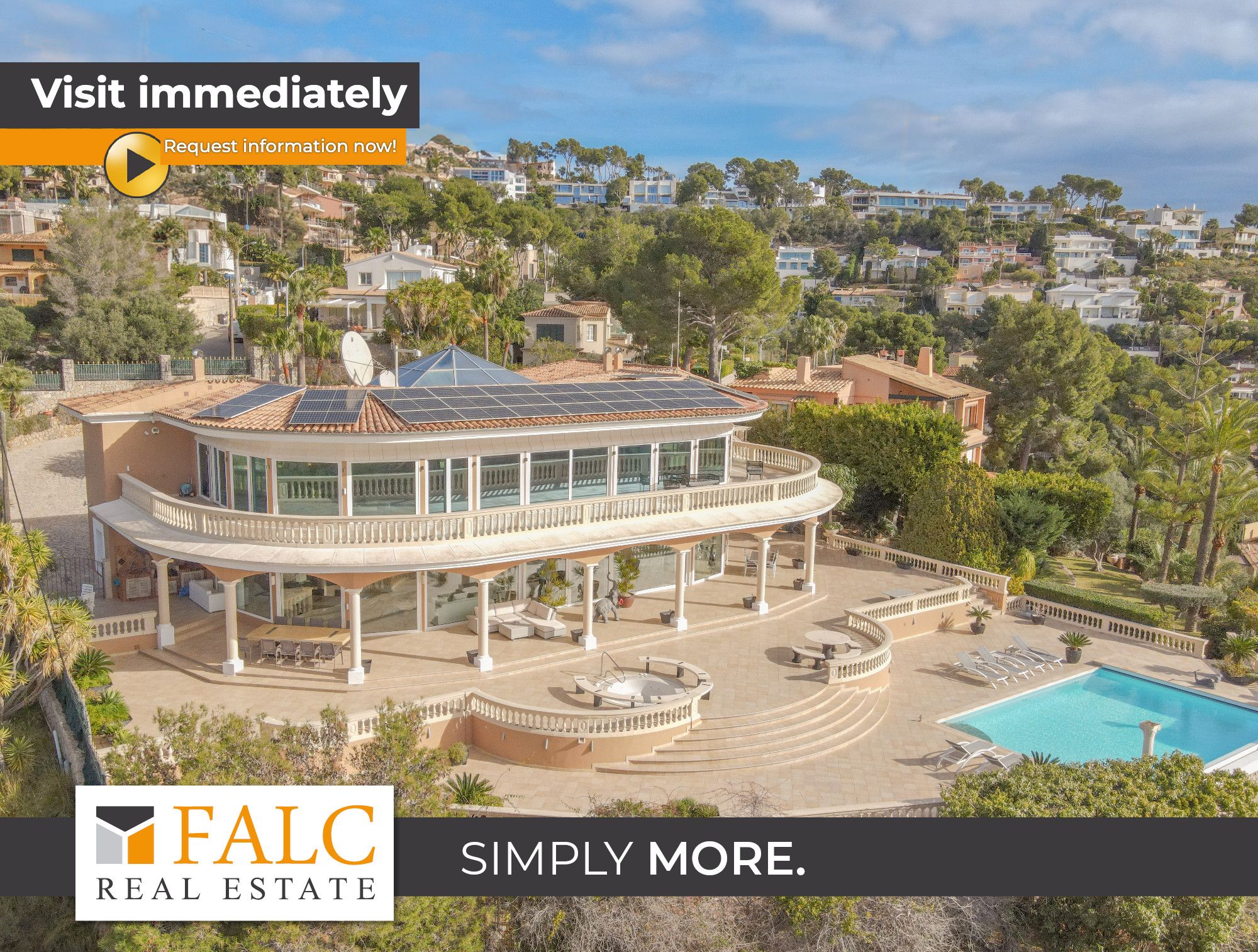 Vista exterior de Casa o chalet en venta en Calvià con Aire acondicionado, Jardín privado y Amueblado