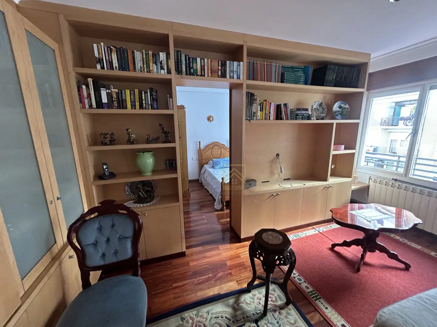 Sala de estar de Piso de alquiler en Torrelavega  con Calefacción, Parquet y Amueblado