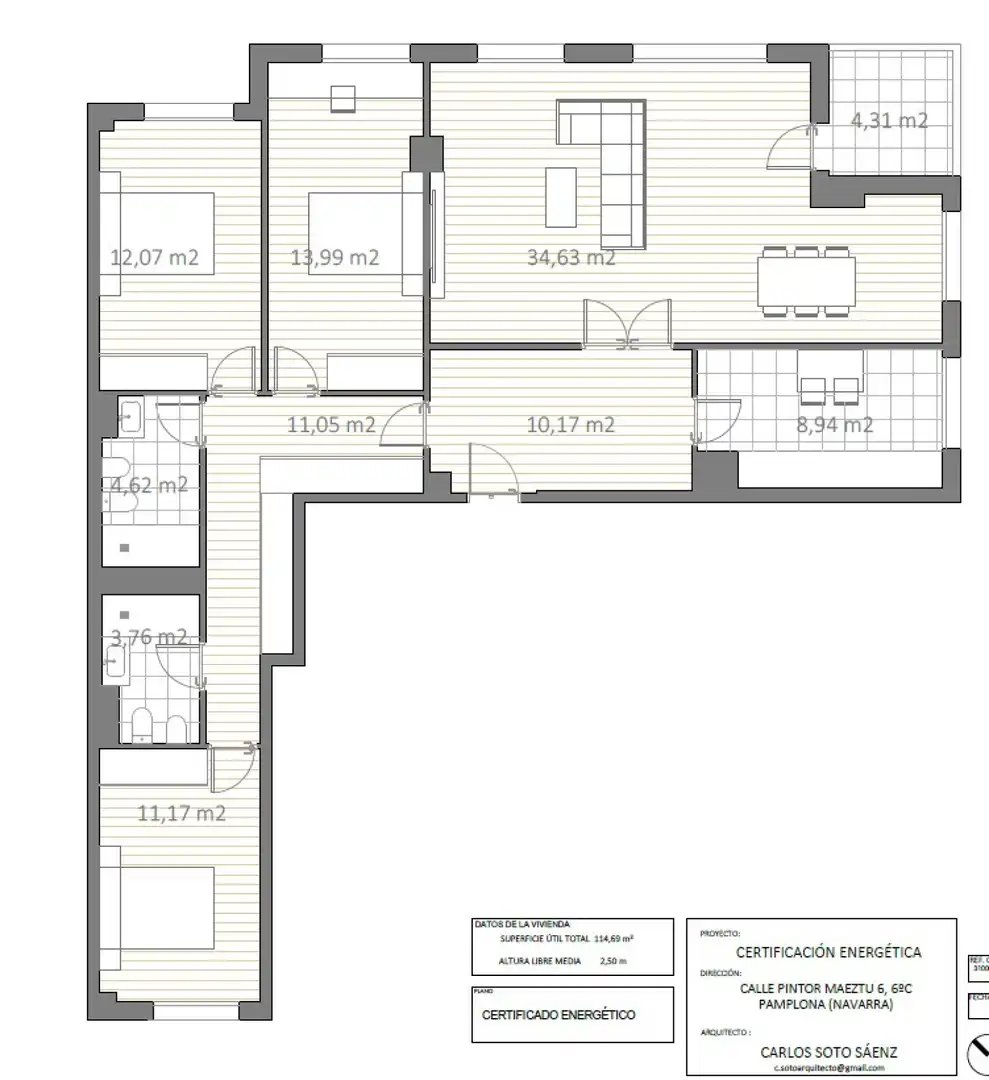 Flat for sale in  Pamplona / Iruña  with Air Conditioner, Heating and Parquet flooring