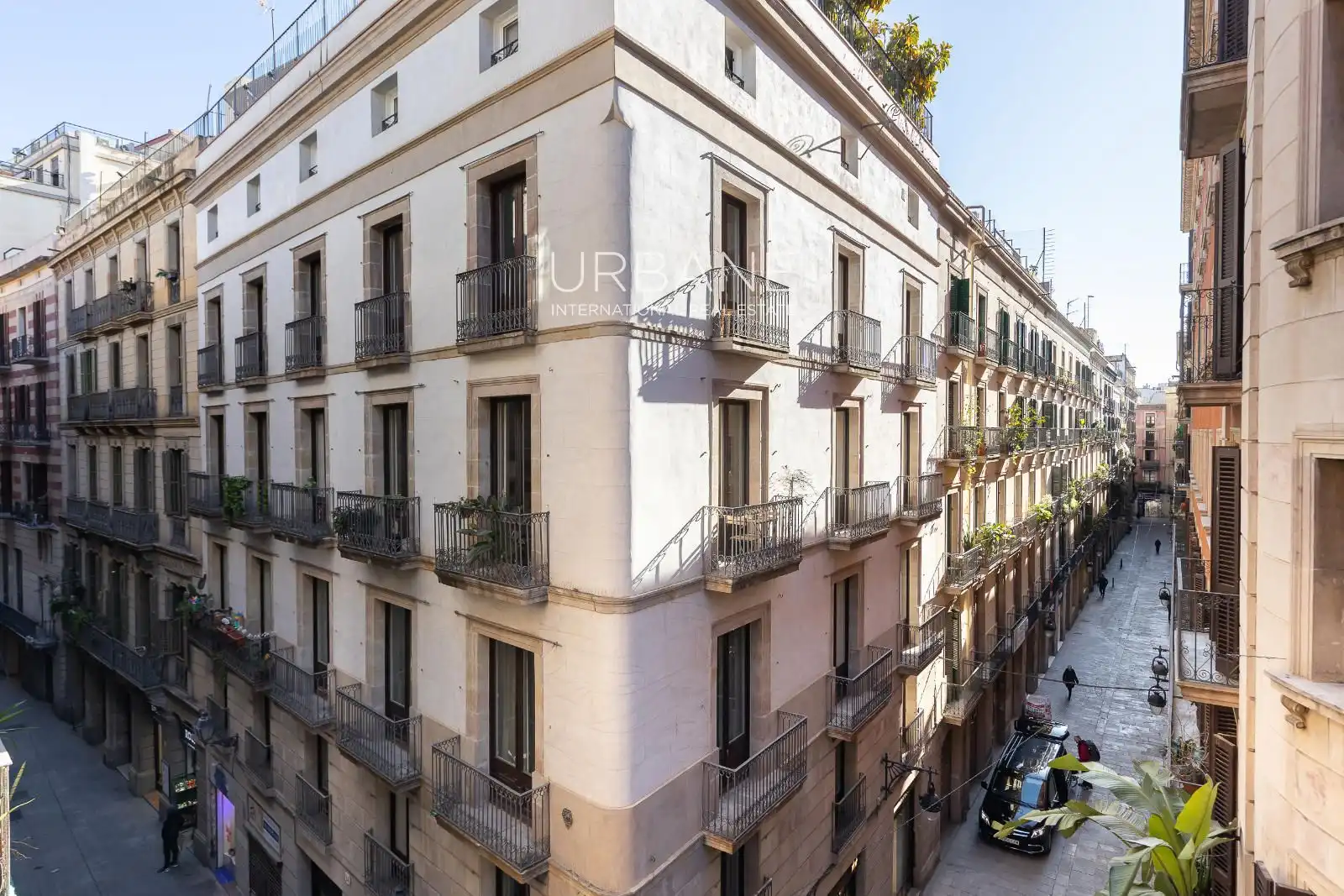 Außenansicht von Wohnung zum Verkauf in Barcelona mit Klimaanlage, Heizung und Parkett