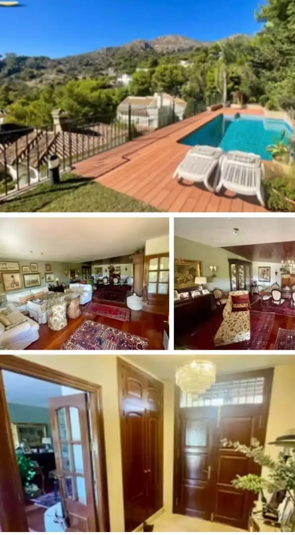 Sala de estar de Casa o chalet en venta en Málaga con Jardín privado, Terraza y Piscina