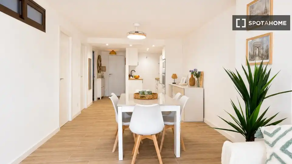 Comedor de Piso de alquiler en Cullera con Aire acondicionado, Calefacción y Amueblado