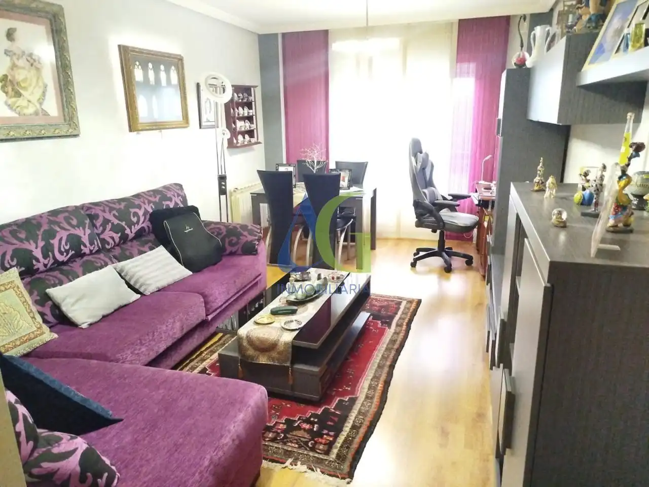 Sala de estar de Piso en venta en San Andrés del Rabanedo con Calefacción, Parquet y Terraza