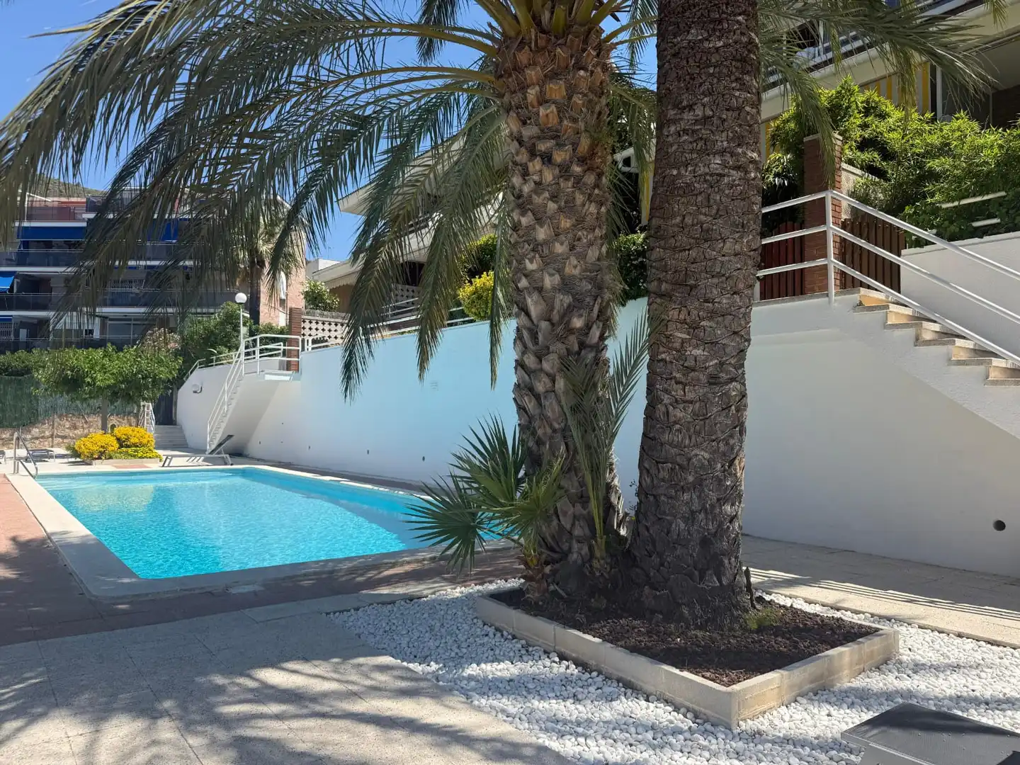 Swimming pool of Detached homes for rent in Castelldefels  with Heating, Storage room and Oven