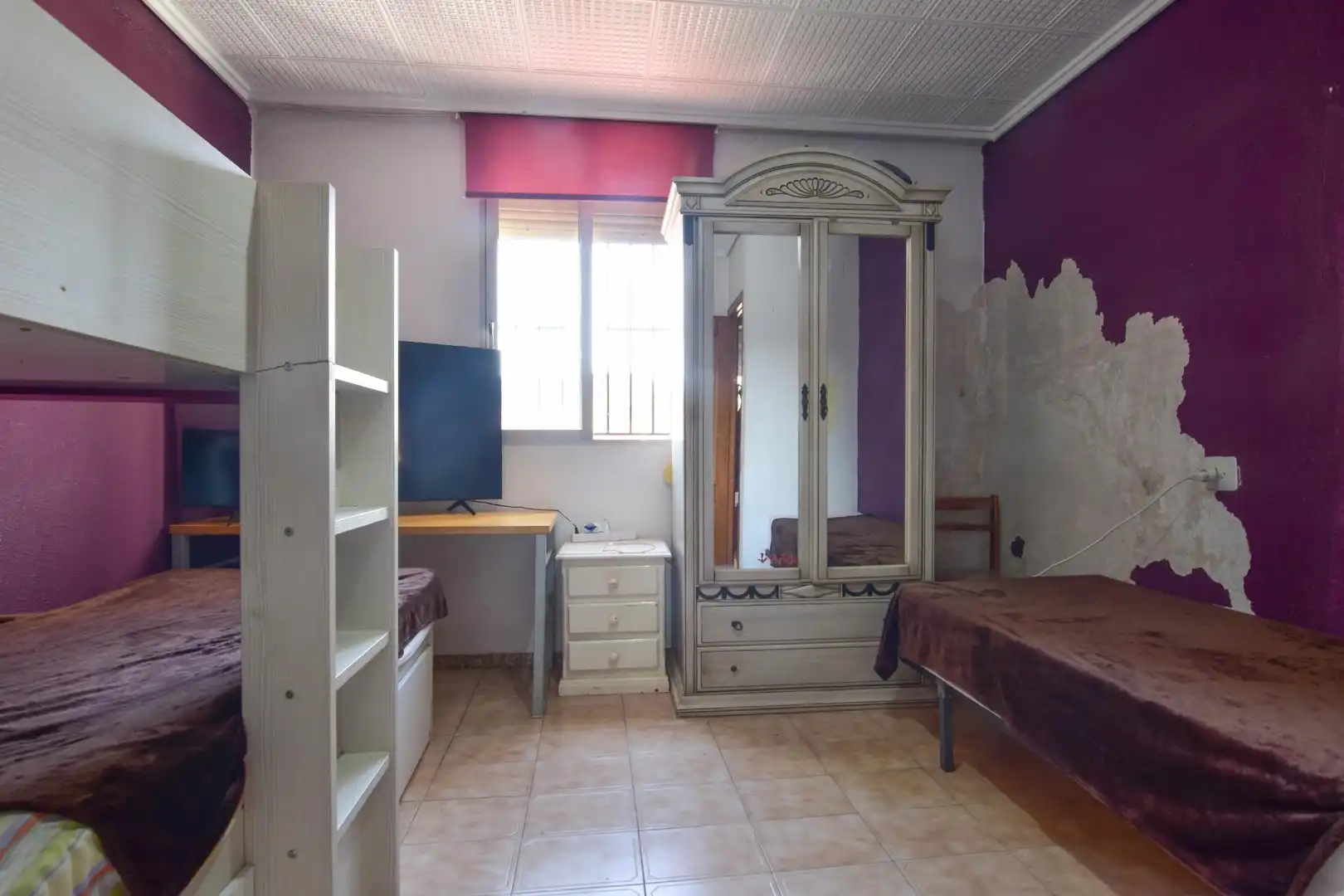 Schlafzimmer von Wohnung zum Verkauf in Albal mit Klimaanlage, Heizung und Balkon