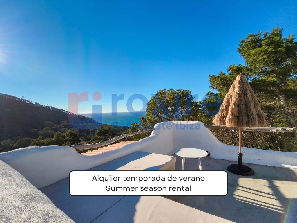Terrasse von Wohnung zur Miete in Sant Josep de sa Talaia mit Klimaanlage, Terrasse und Möbliert