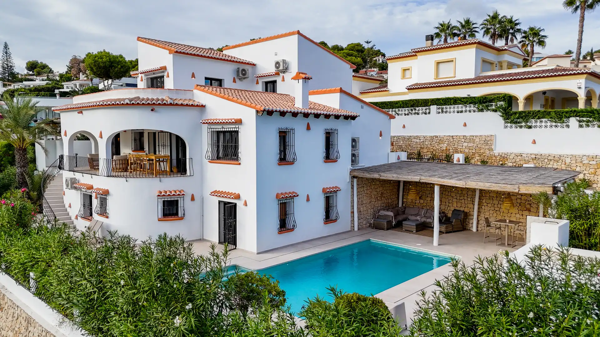 Vista exterior de Casa o xalet en venda en Moraira amb Alarma