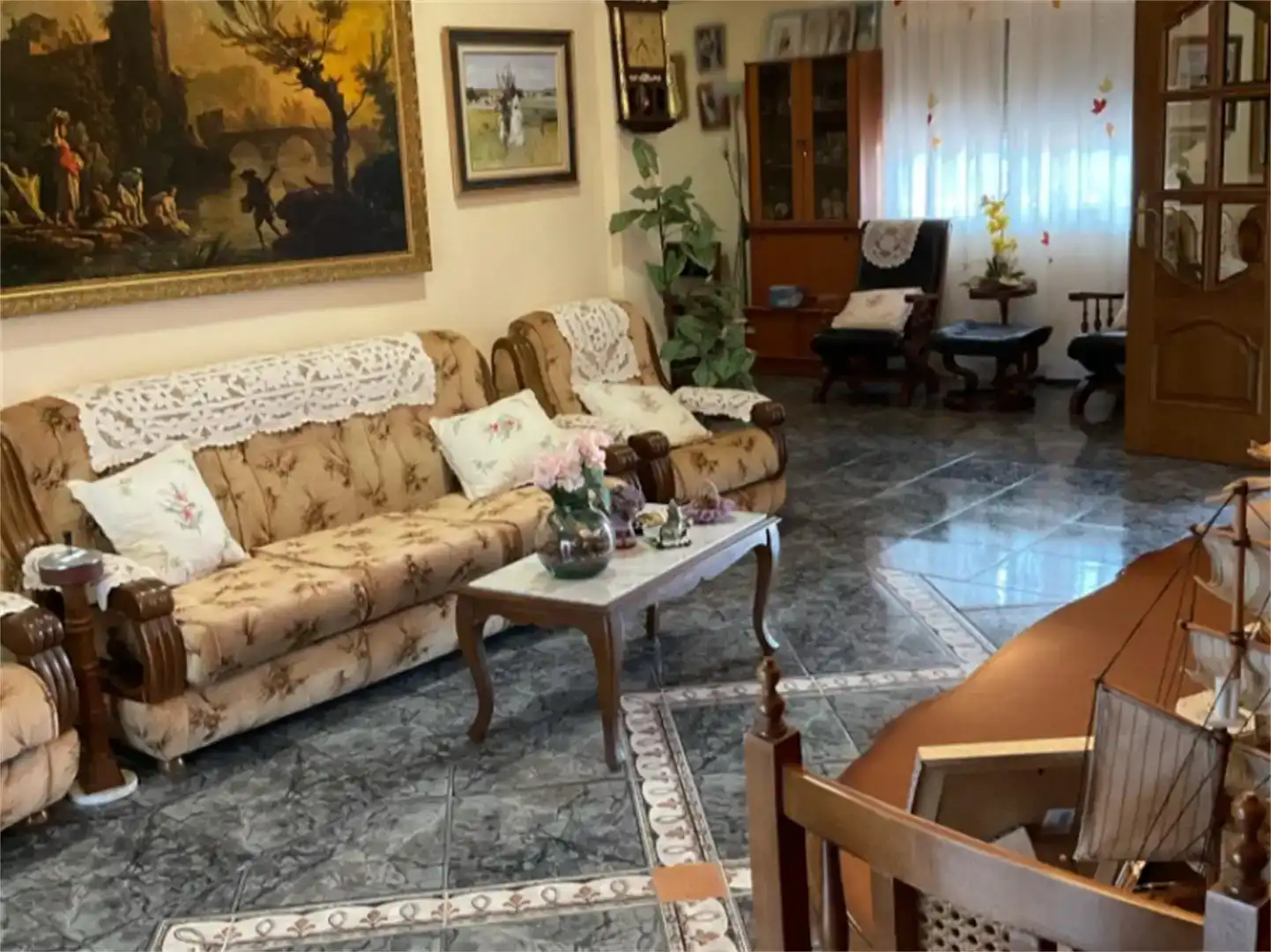 Sala d'estar de Casa o xalet en venda en Benigànim amb Aire condicionat, Piscina i Balcó