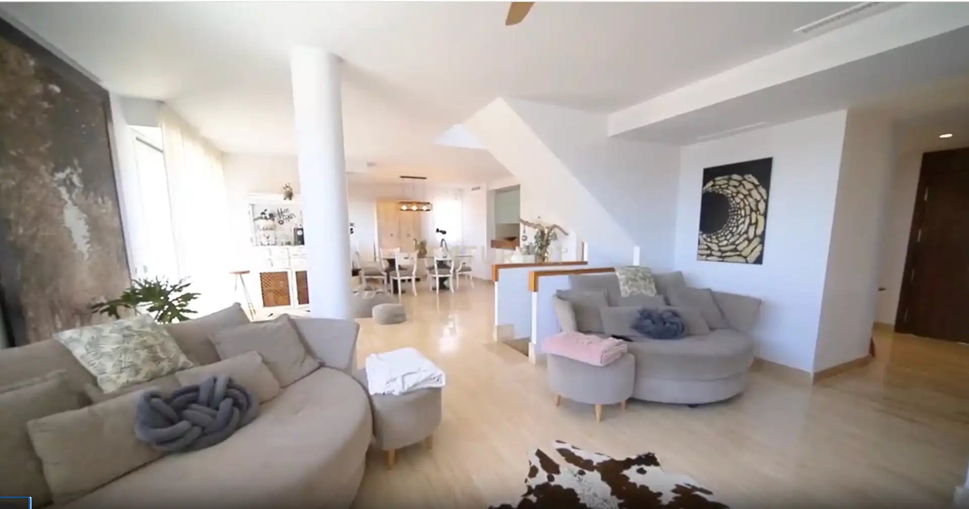 Wohnzimmer von Maisonette zum Verkauf in Mijas mit Klimaanlage, Privatgarten und Abstellraum