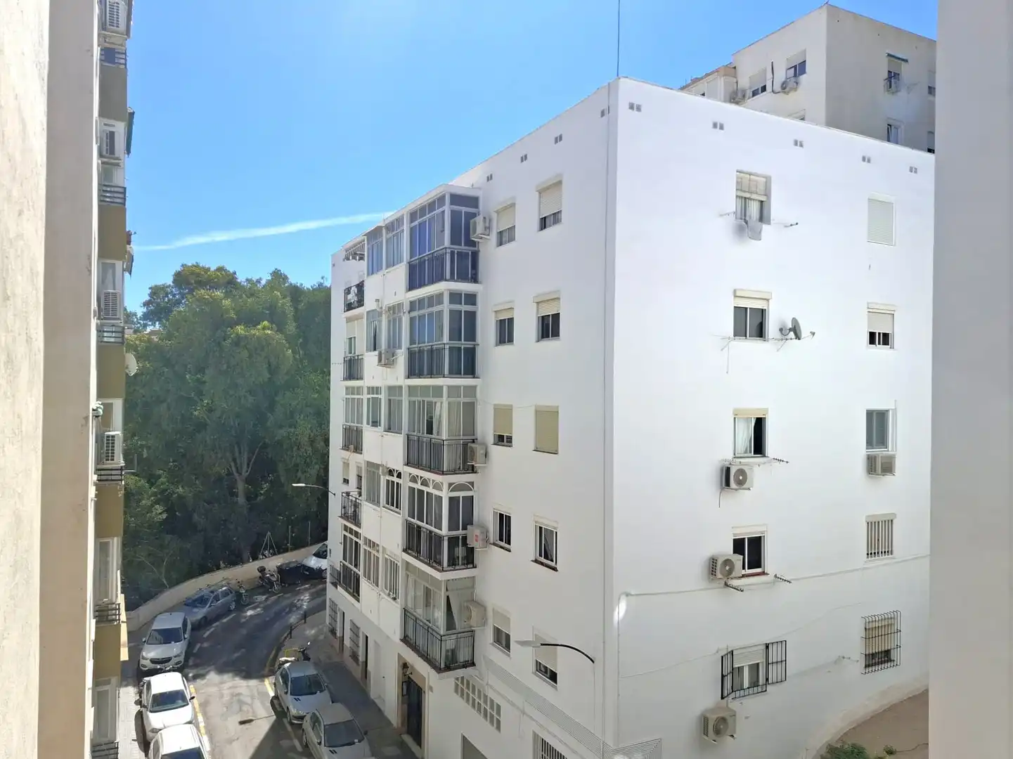 Exterior view of Flat for sale in Málaga  with Air Conditioner