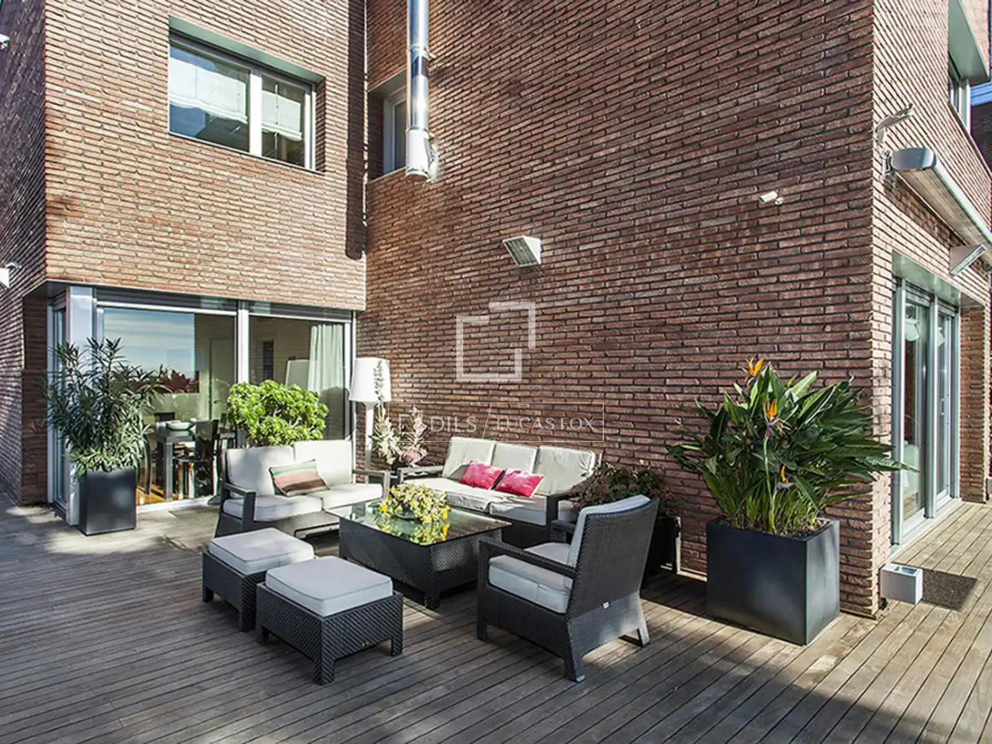 Terraza de Casa o chalet de alquiler en Barcelona con Aire acondicionado, Calefacción y Jardín privado