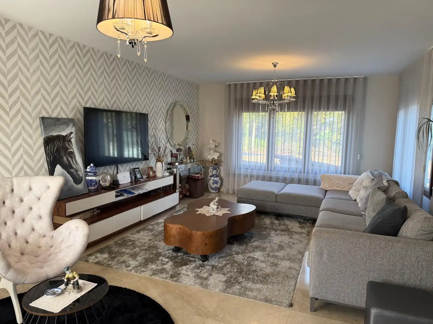 Sala de estar de Casa o chalet en venta en Lugo con Aire acondicionado, Calefacción y Terraza