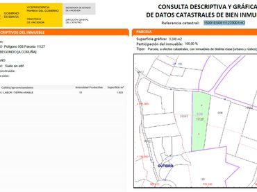 Residential land for sale in Lugar Outeiro 82