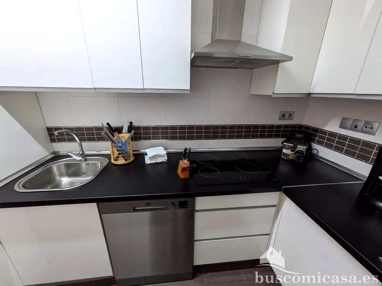 Kitchen of Flat for rent in Linares  with Air Conditioner, Terrace and Furnished