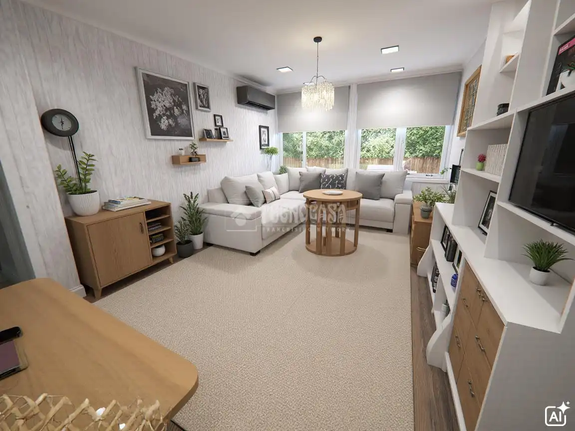 Wohnzimmer von Wohnung zum Verkauf in  Madrid Capital mit Klimaanlage und Heizung