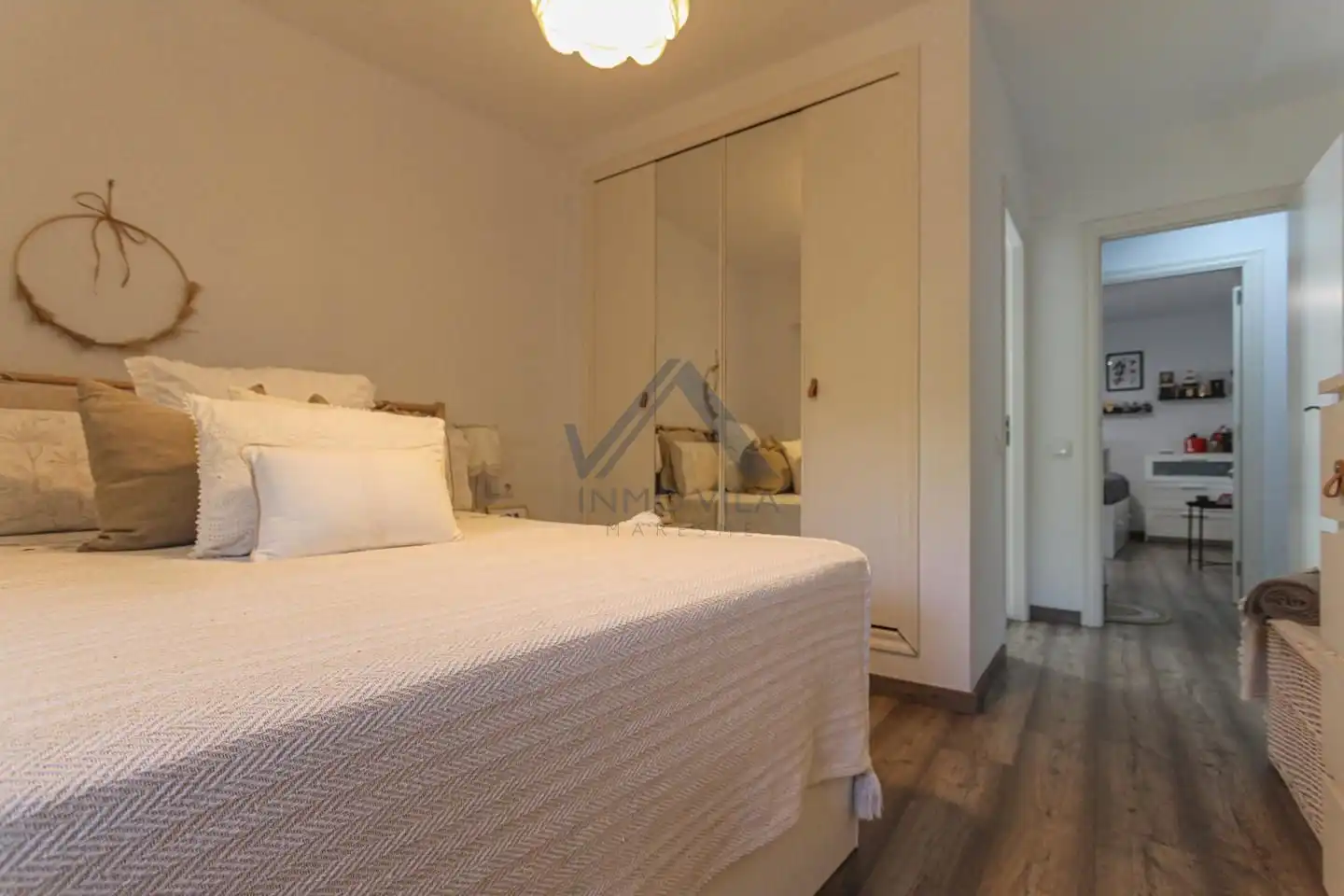 Schlafzimmer von Wohnung zum Verkauf in Montcada i Reixac mit Klimaanlage, Terrasse und Möbliert