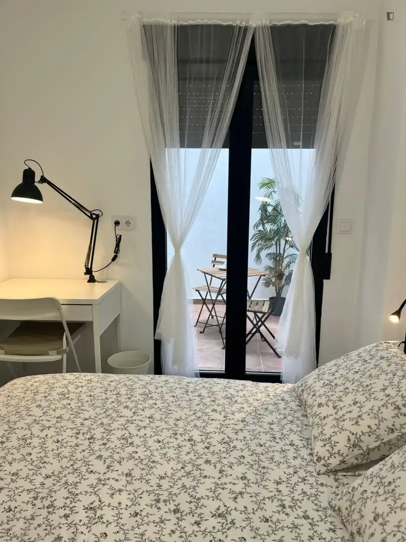 Terraza de Apartamento de alquiler en Valencia con Aire acondicionado, Amueblado y Horno