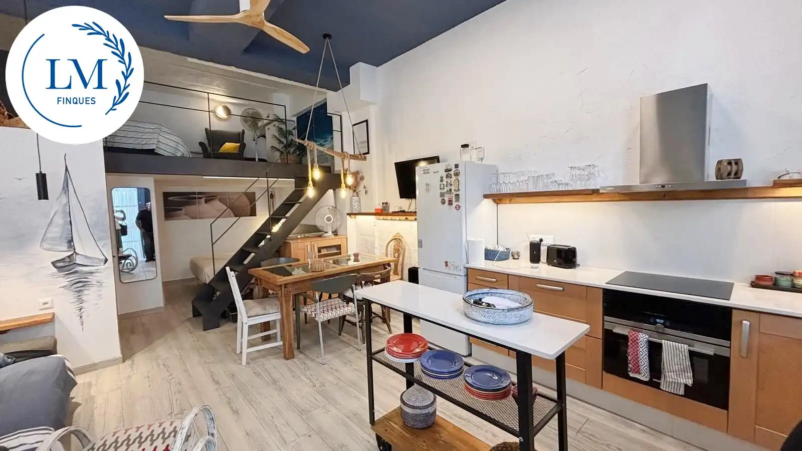 Küche von Loft zur Miete in Vilanova i la Geltrú