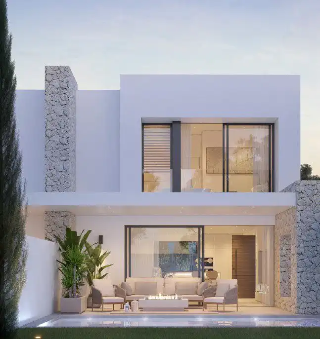 Vista exterior de Casa o xalet en venda en Alhaurín de la Torre amb Aire condicionat, Calefacció i Jardí privat