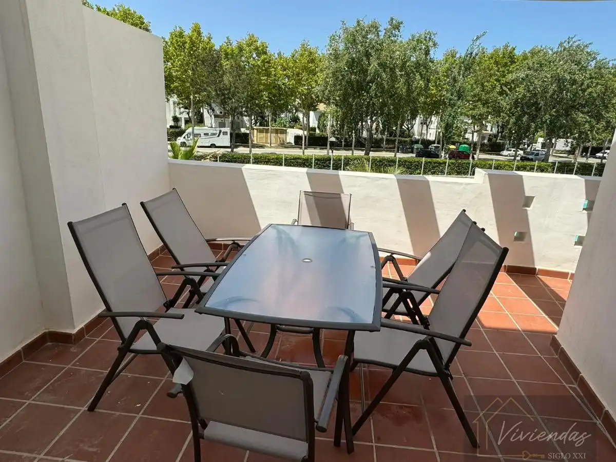 Terraza de Piso de alquiler en Chipiona con Aire acondicionado, Terraza y Amueblado